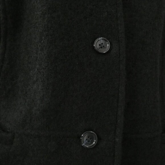 Talbots Size 22WP Women’s Petite Black Boucle Blazer Wool Mix Stand Up Collar - Picture 9 of 10